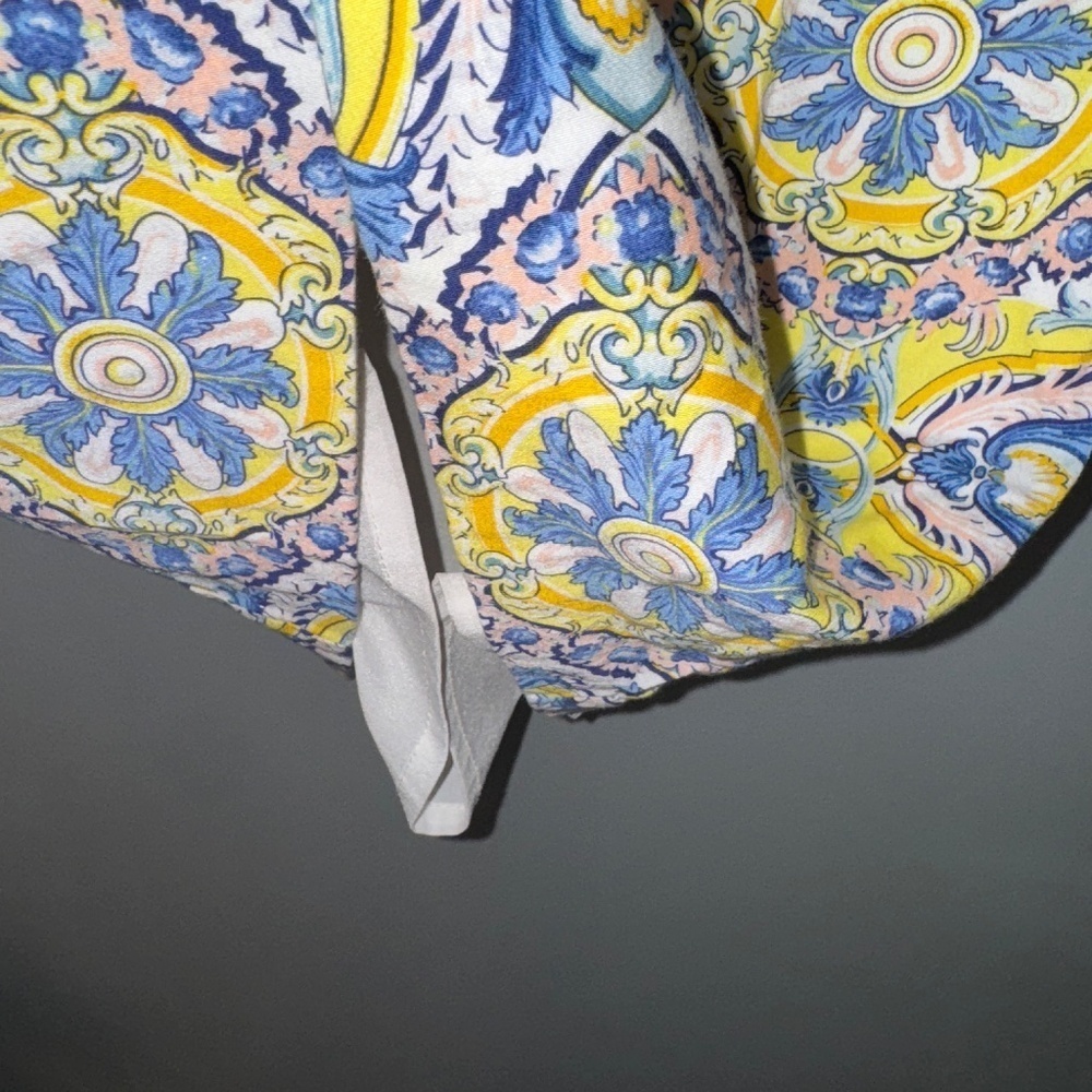 EUC Zeke Collection Greek Coffered Geo Print Shift Dress Size 8 - Picture 3 of 6